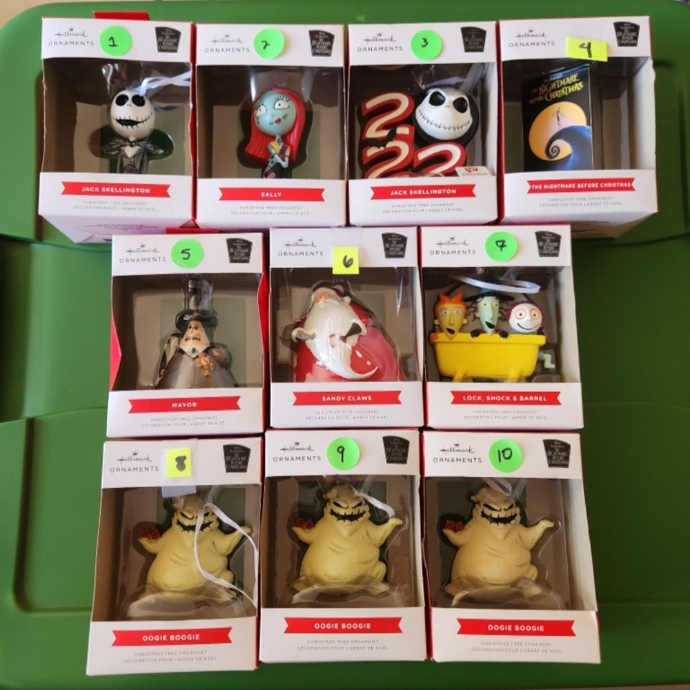 Hallmark Nightmare Before Christmas Ornament Collection